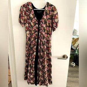 VTG 90s Floral Corset Dress